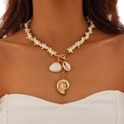 Colorful Ocean Shell Beach Jewelry Set