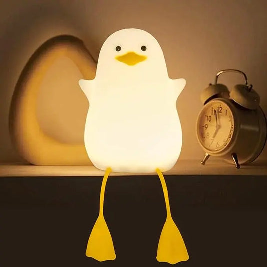 Adorable Quacking Duck Table Lamp with Warm LED Light - Halri