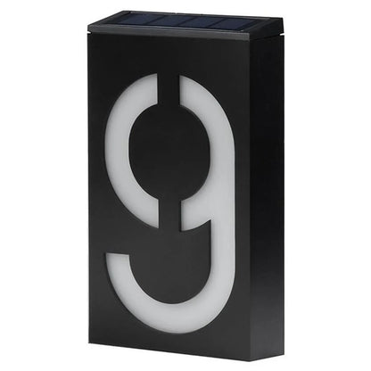 Outdoor Solar Powered House Number Lamp - Halri
