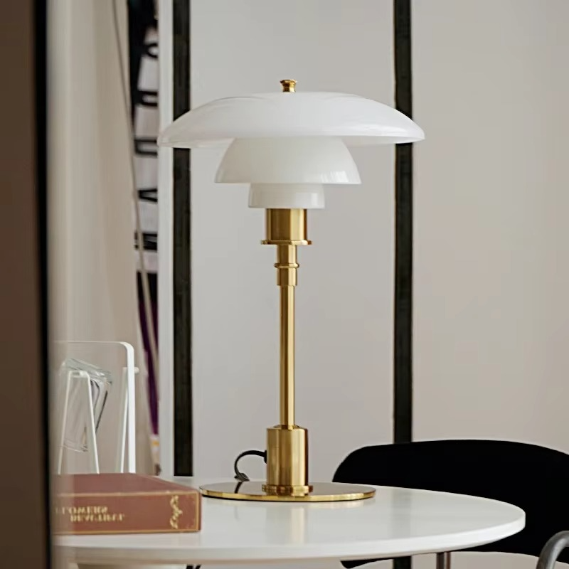 Vintage Style Glass Desk Lamp