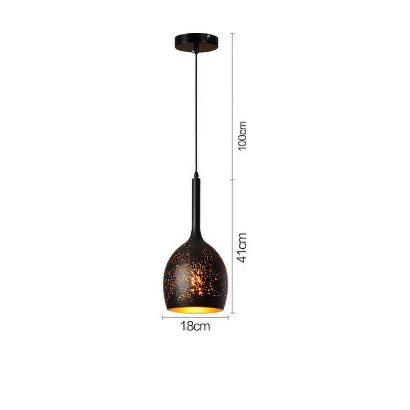 Rustic Metal Pendant Light in Modern Industrial Style - Halri