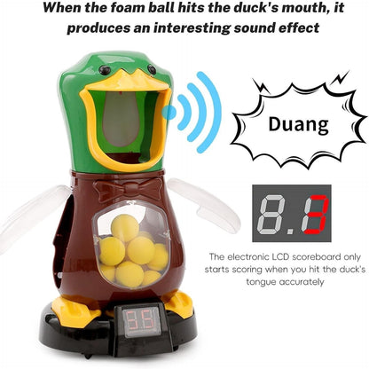 Shooting Duck Toy with Safe EVA Foam Balls, Electronic LCD Scoreboard, Safe for Ages 3+