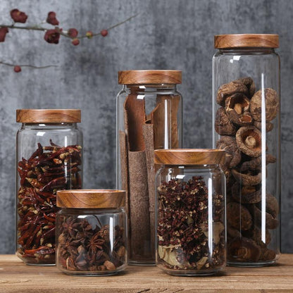 Space Saving Glass Food Storage Containers for Kitchen - Halri