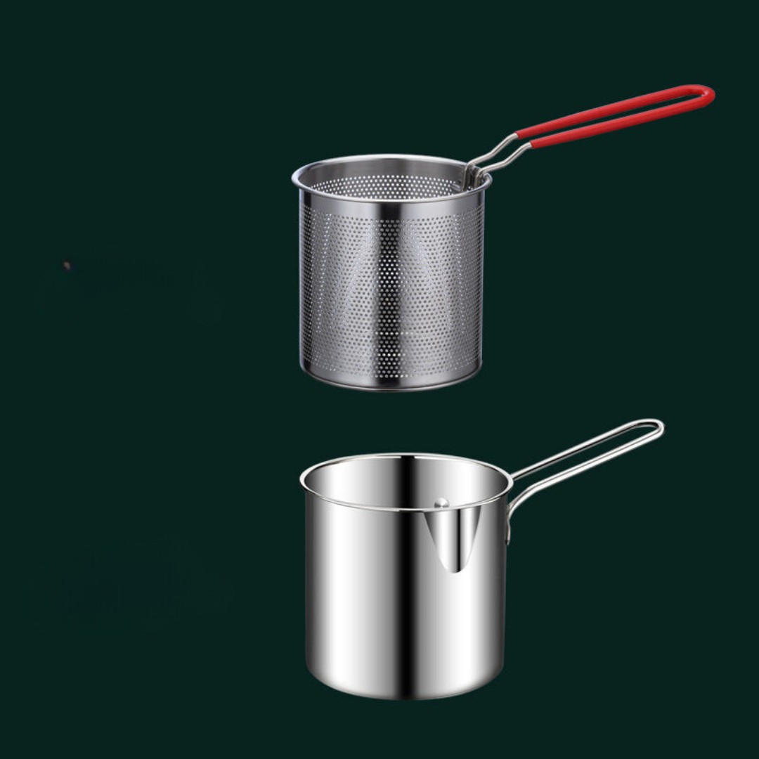 Efficient Space-Saving Deep Fryer Cooking Set