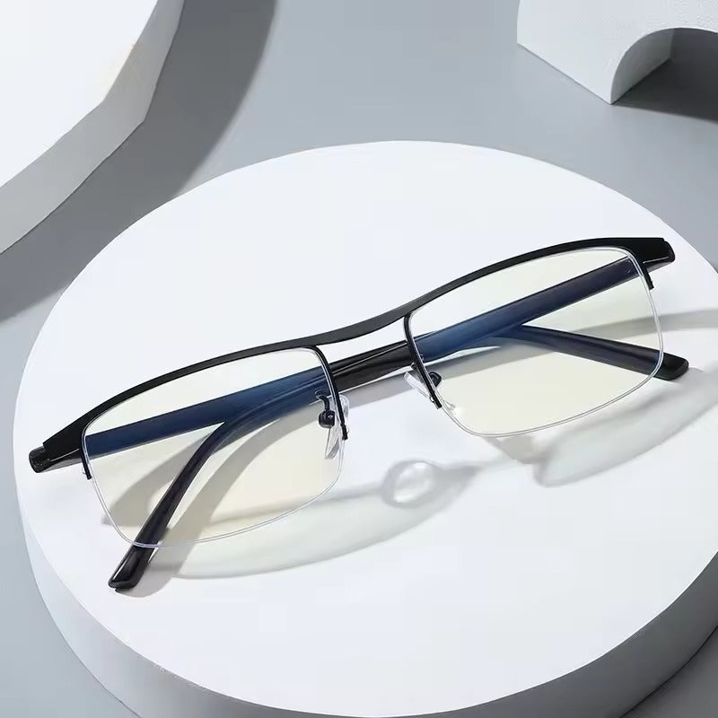 Smart Progressive Reading Glasses with Multi-Zone Lenses – Lightweight Anti-Glare Design for Clear Vision