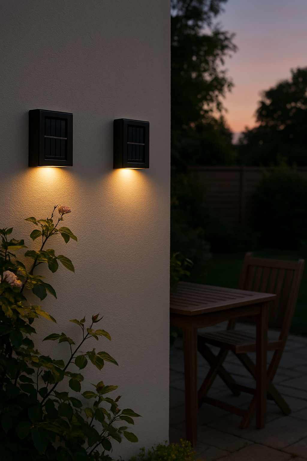 Bright Wireless Outdoor Solar Powered Wall Lights