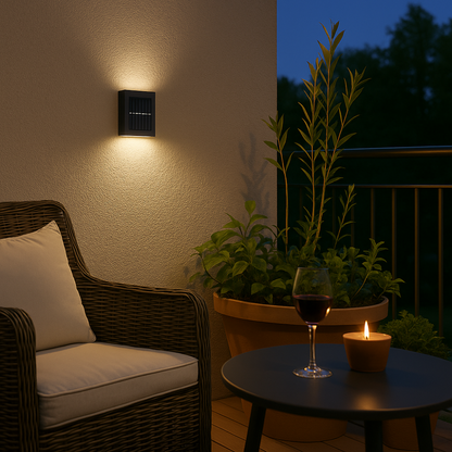 Bright Wireless Outdoor Solar Powered Wall Lights
