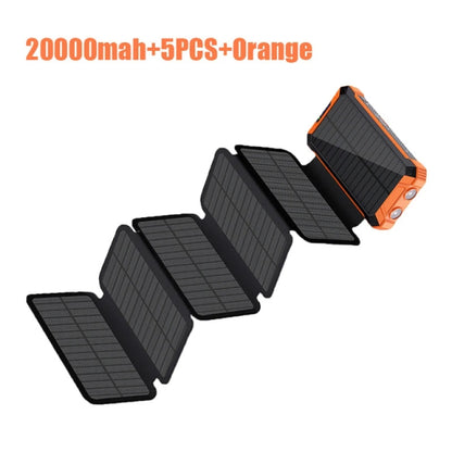 Solar Charger Power Bank With 20000mAh, USB & Wireless Charging, Weather-Resistant