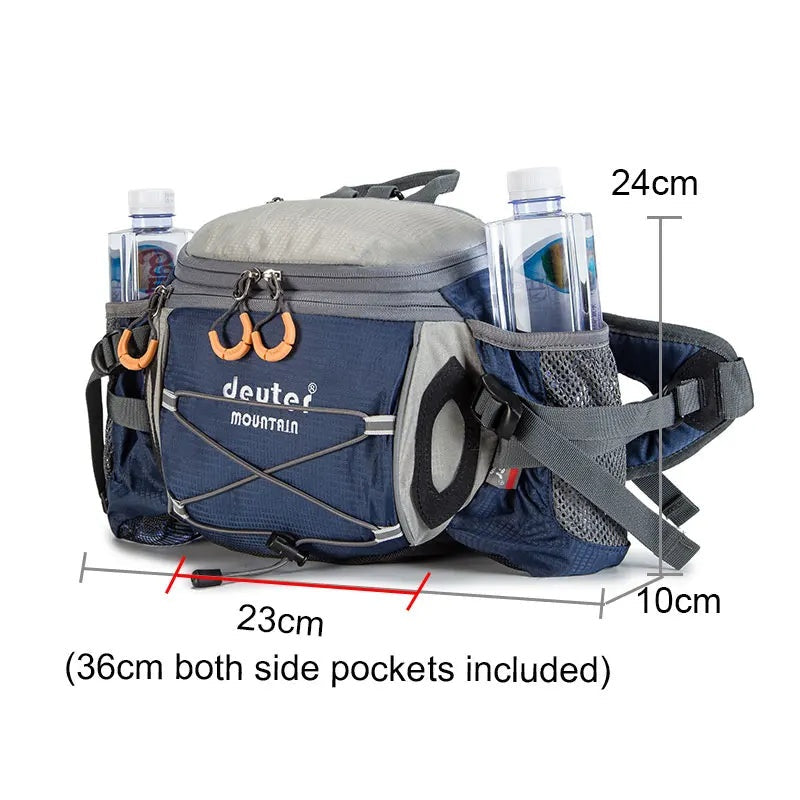 Sports Waist Bag Hiking Cycling, Men's Backpack Camping Bicycle, Running Water Bottle Waterproof