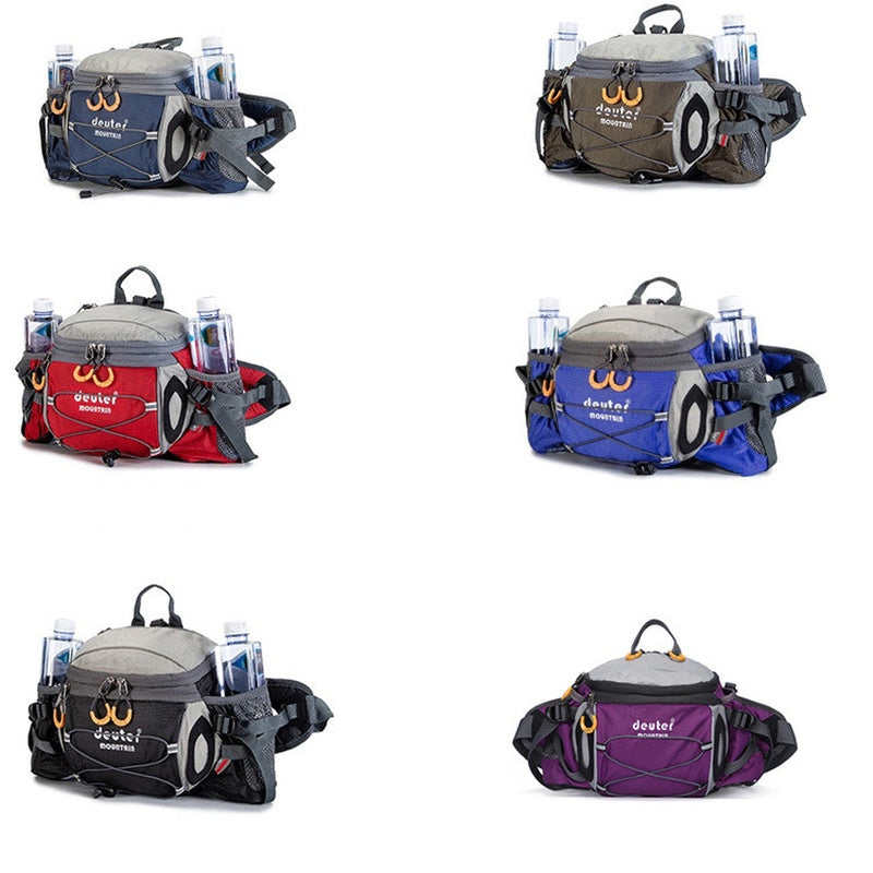 Sports Waist Bag Hiking Cycling, Men's Backpack Camping Bicycle, Running Water Bottle Waterproof