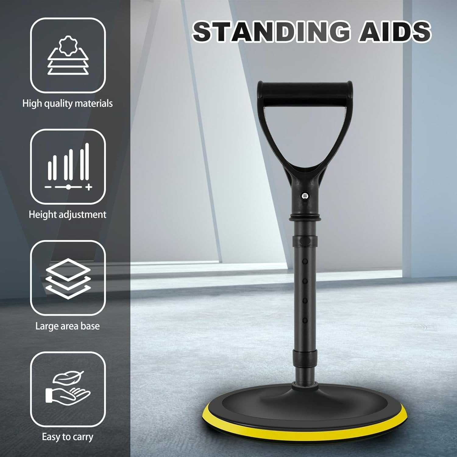 Stand Assist Device for Elderly – Lightweight Floor Support Tool for Easy Lifting, Daily Living Aid for Seniors and Mobility-Challenged Individuals