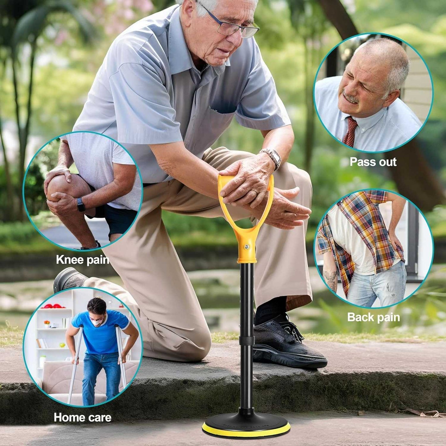 Stand Assist Device for Elderly – Lightweight Floor Support Tool for Easy Lifting, Daily Living Aid for Seniors and Mobility-Challenged Individuals