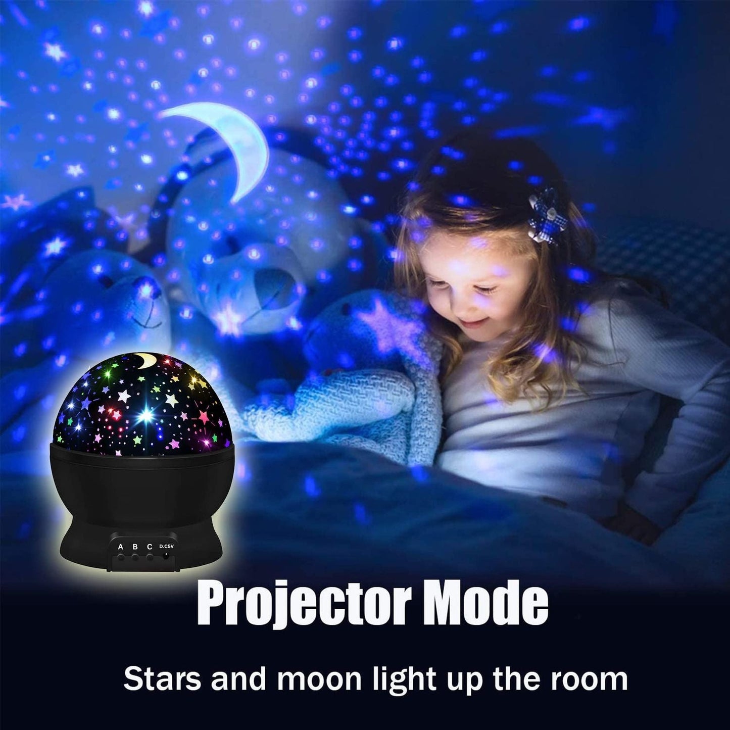 Star Projector Lamp - Night Sky Light - Relaxing Bedroom Decor