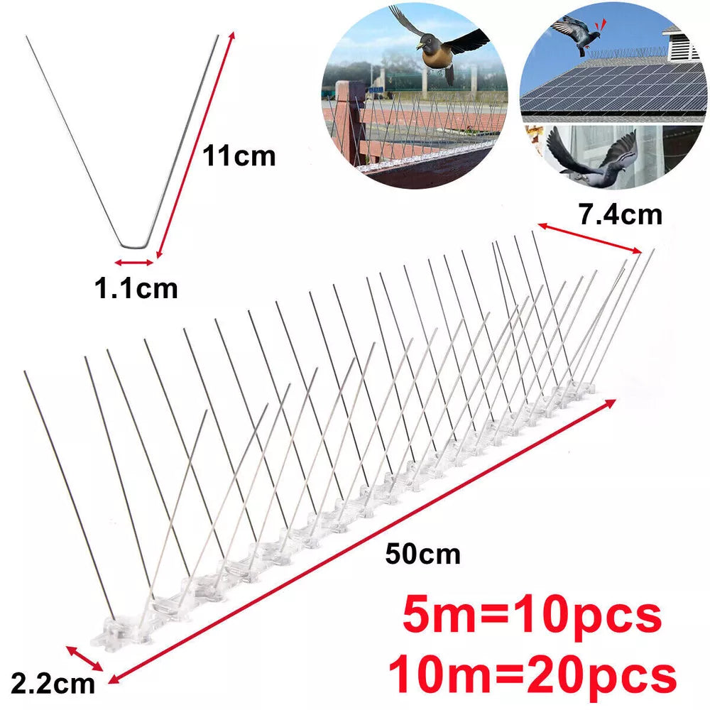 Easy Fit Bird and Squirrel Repellent Spikes