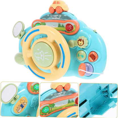 Steering Wheel Toy with Sound, Lights, and Secure Strap – Safe for Ages 18+ Months