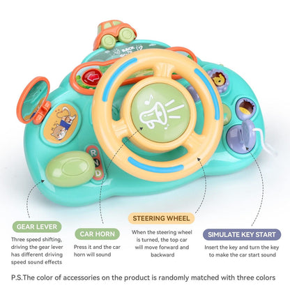 Steering Wheel Toy with Sound, Lights, and Secure Strap – Safe for Ages 18+ Months