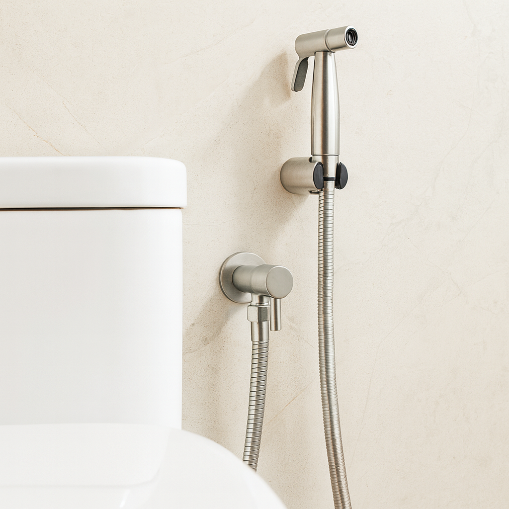 Premium Stainless Steel Bidet Shower Head with Wall Mount - Halri