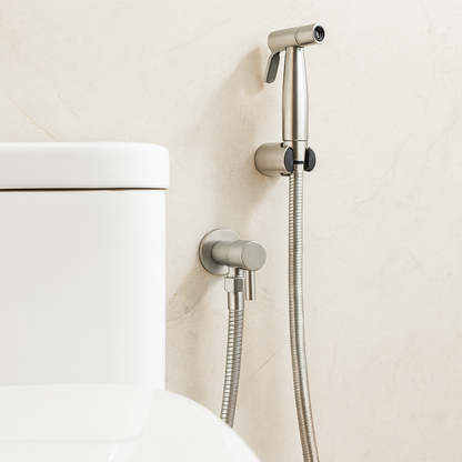 Premium Stainless Steel Bidet Shower Head with Wall Mount - Halri