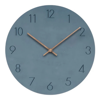 Simple Wood Wall Clock - Quiet Modern Home Timepiece - Halri