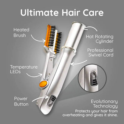 Fast Heat Styling Iron Hair Brush for All Hair Types