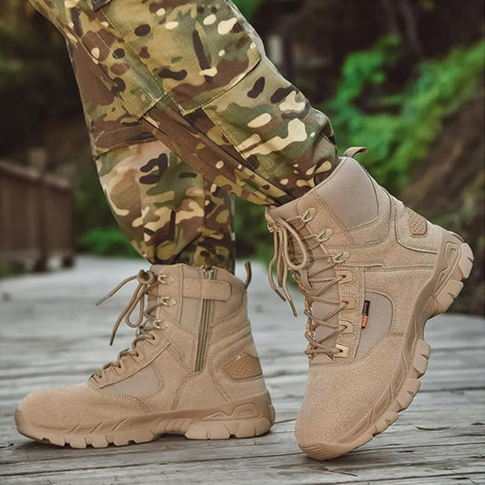 Rugged Waterproof Work Boots for Men - Halri