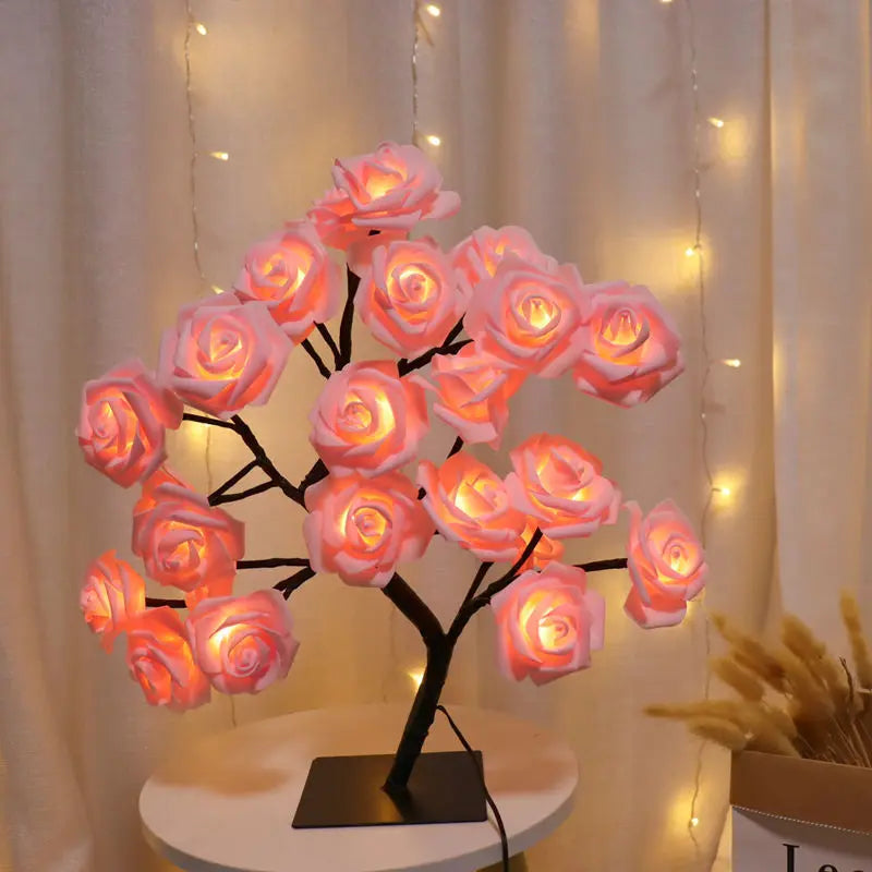 Beautiful Pink Desk Lamp - Soft Warm Lighting