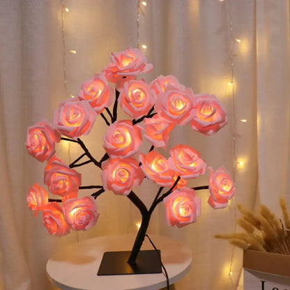 Beautiful Pink Desk Lamp - Soft Warm Lighting