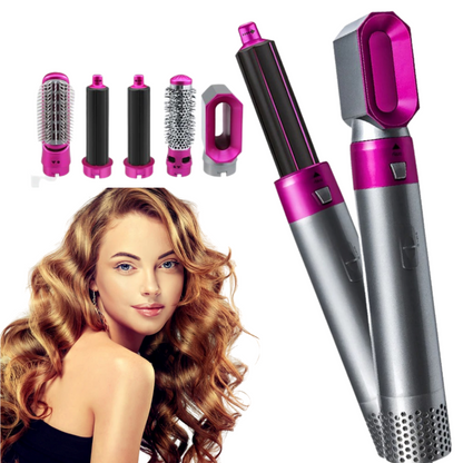 5 in 1 Ceramic Hair Curler Dryer Brush Set - Halri