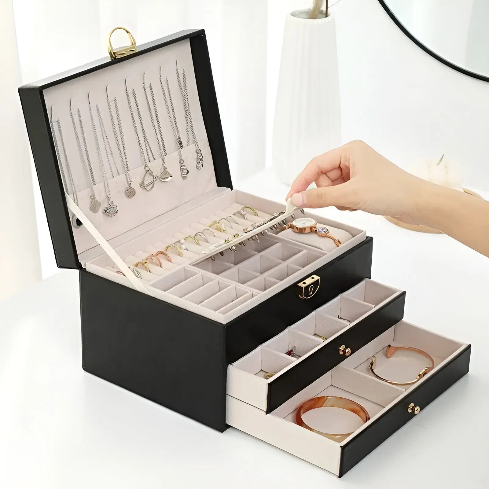 Premium Stackable Jewelry Storage Box - Halri