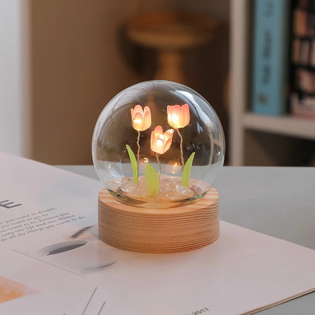 Beautiful Floral Desk Lamp