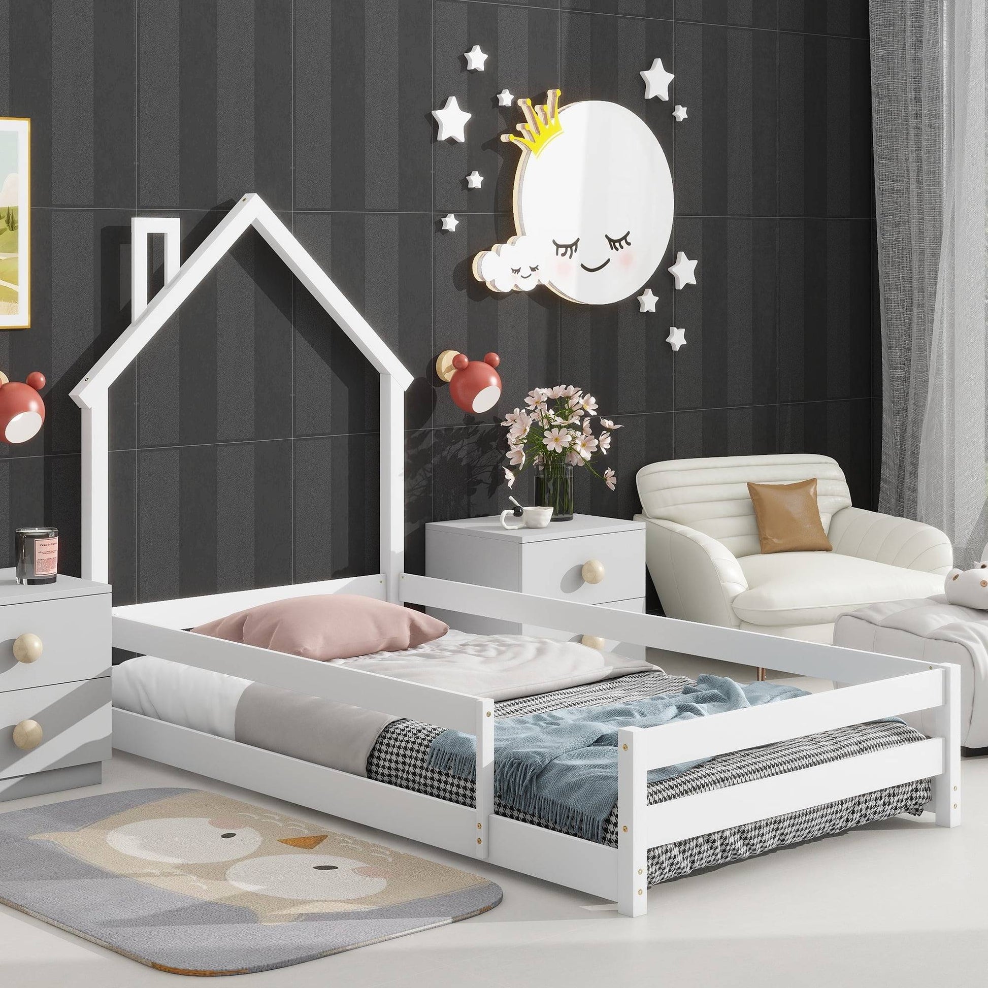 Low Profile Twin Size Mattress Bed - Halri