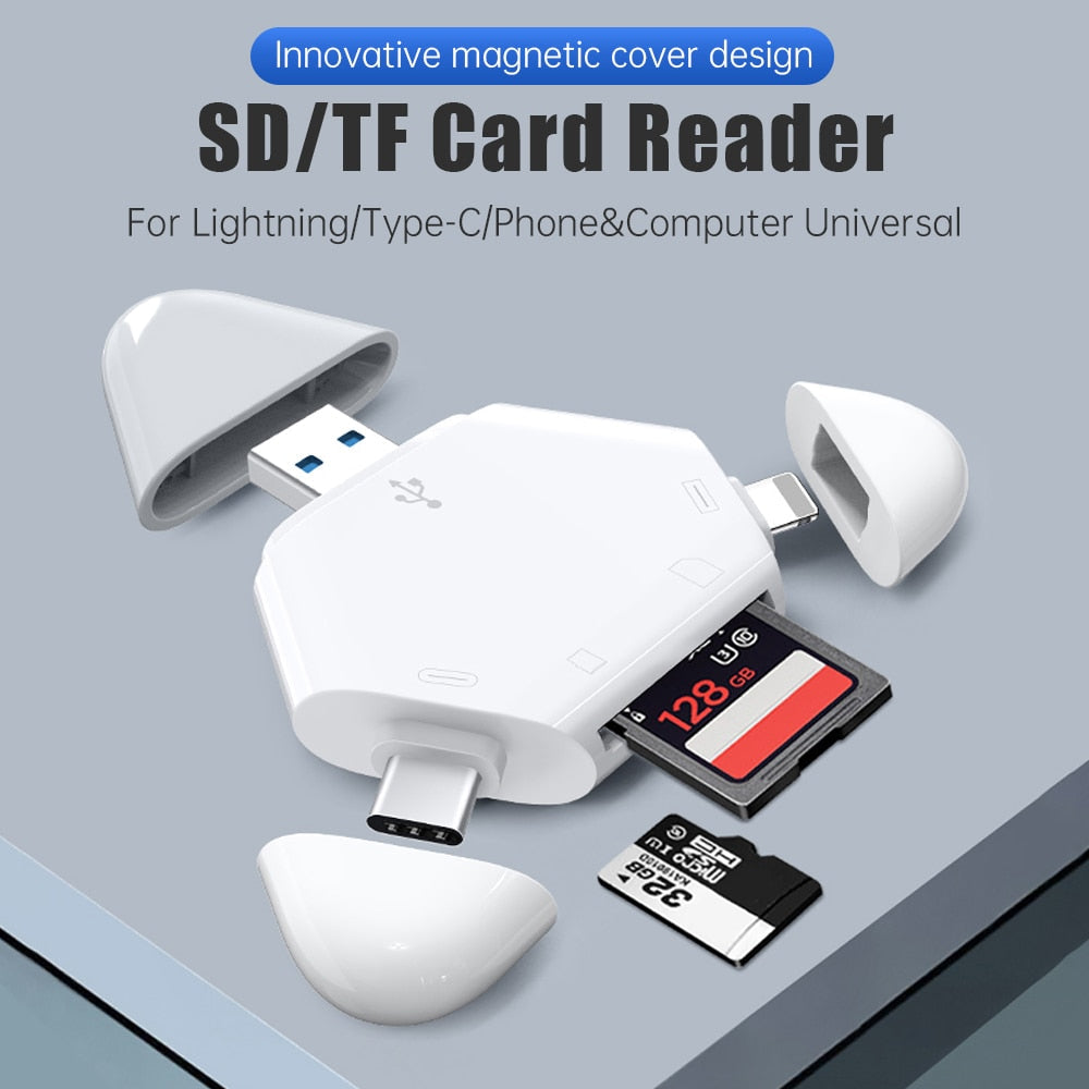 Compact 3-in-1 Phone Memory Card Adapter - Halri