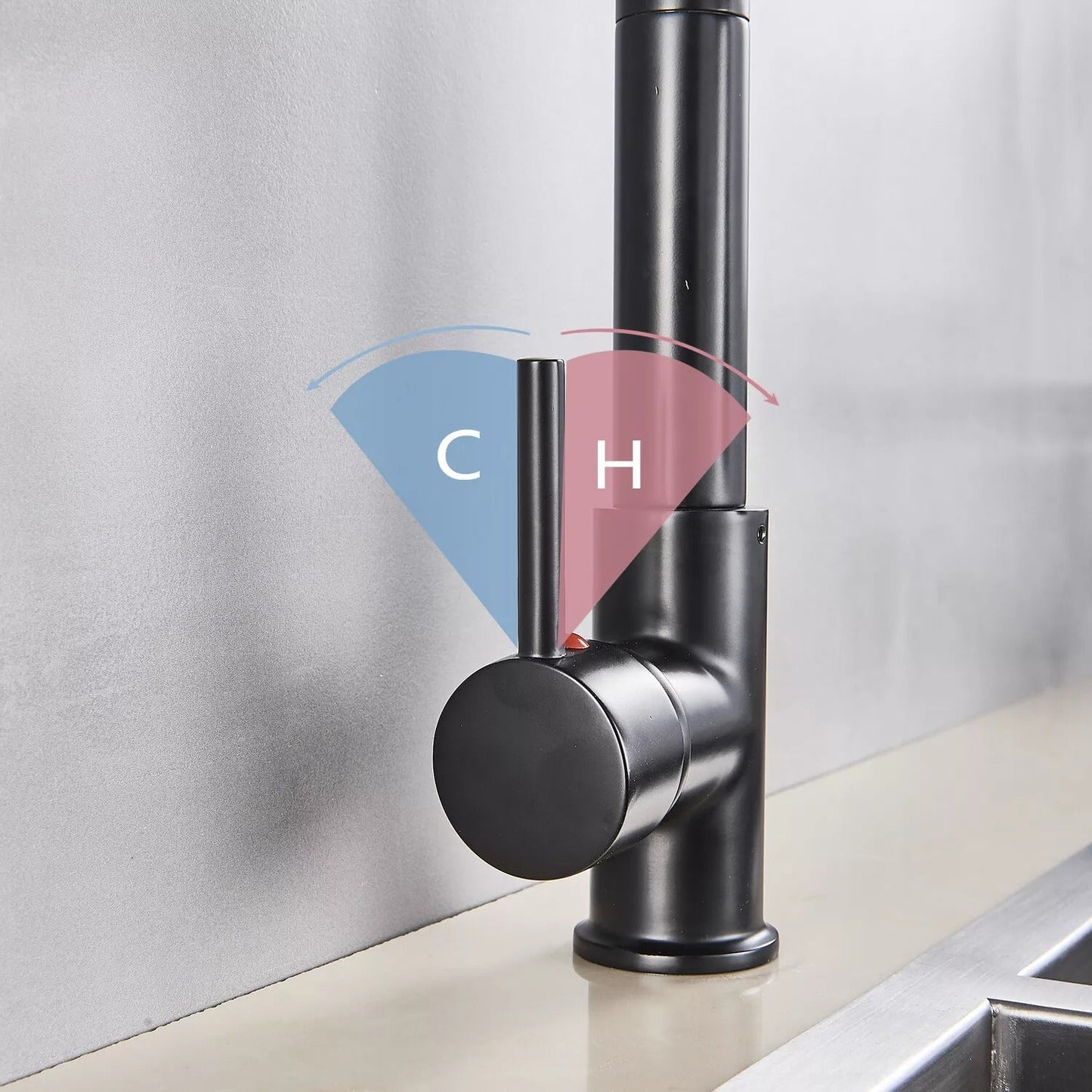 Easy Install Kitchen Faucet With Spray Nozzle
