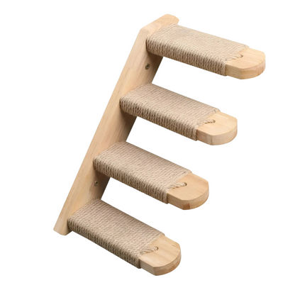 Cat Climbing Wall Shelf with Scratch Post