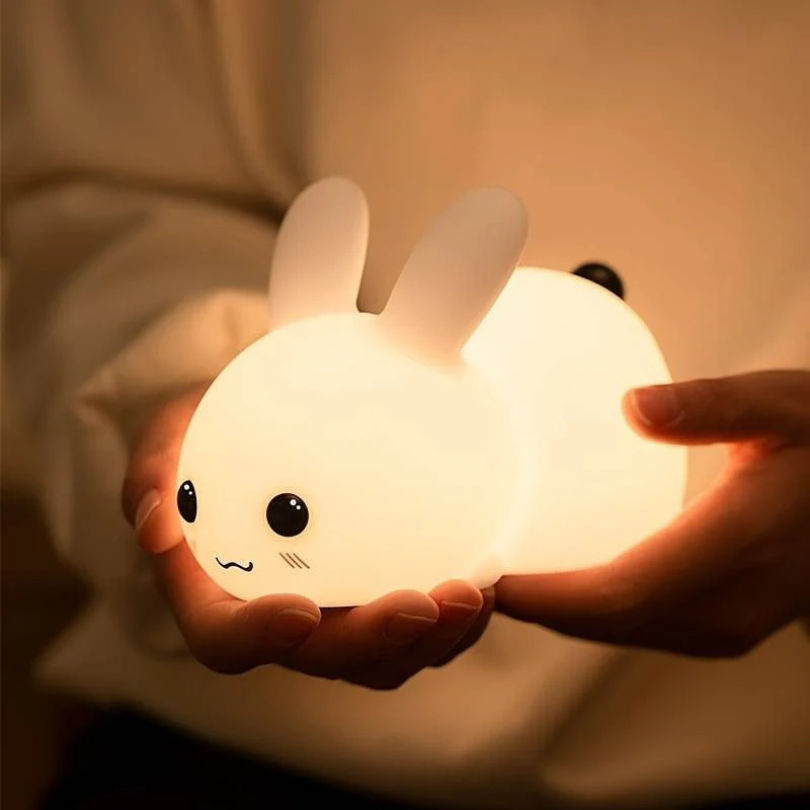 Soothing Kids Night Lamp - Cute Bunny Companion - Halri