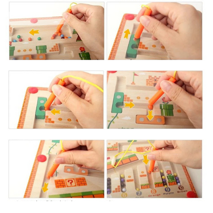 Educational Kids Number Color Puzzle Board