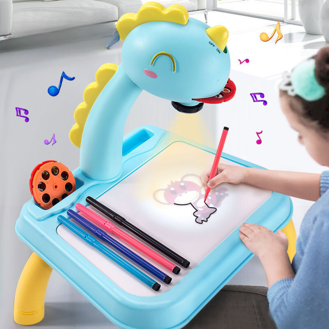 Artistic Home Drawing Table with Built-in Projector - Halri