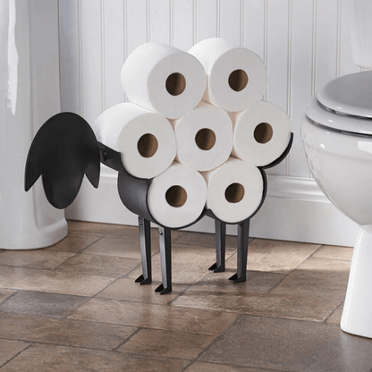 Rustic Metal Animal Toilet Paper Holder