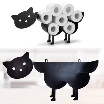 Rustic Metal Animal Toilet Paper Holder