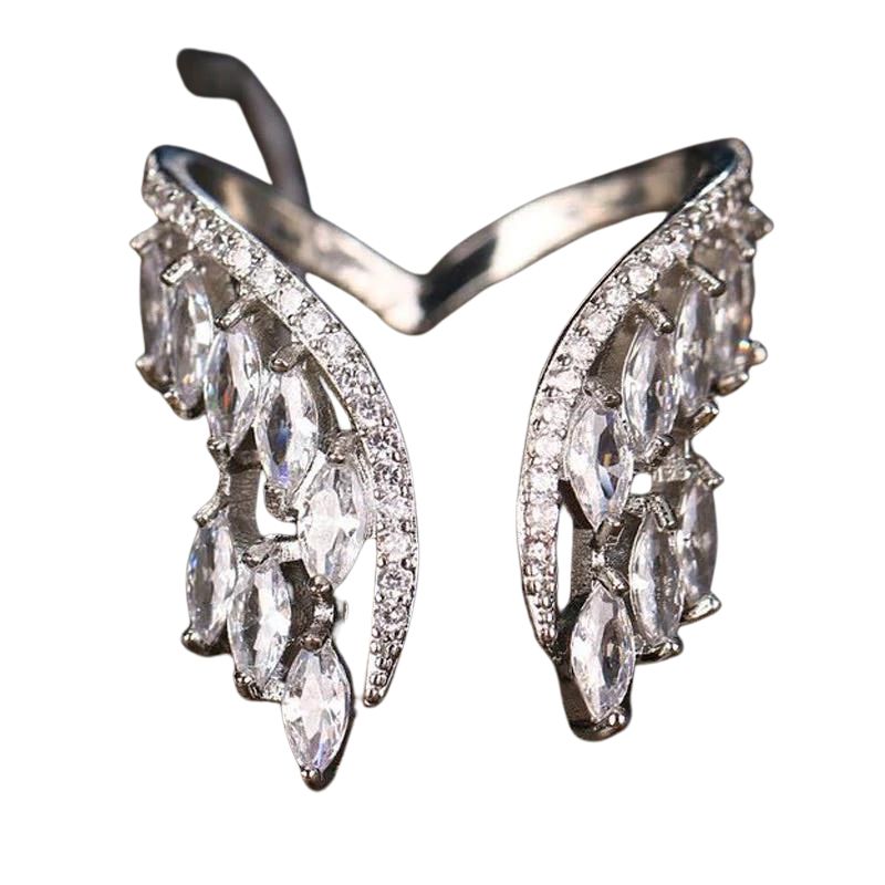 Delicate Wing Shaped Ring and Bangle Set - Halri