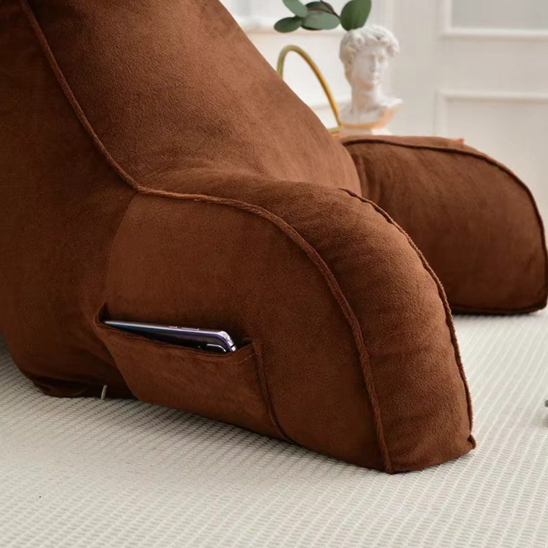 Comfortable Support Pillow with Arms and Adjustable Headrest