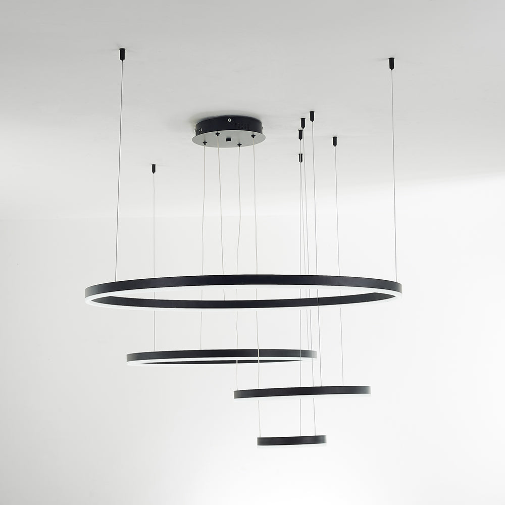 Stylish Metal Pendant Light Circle Design