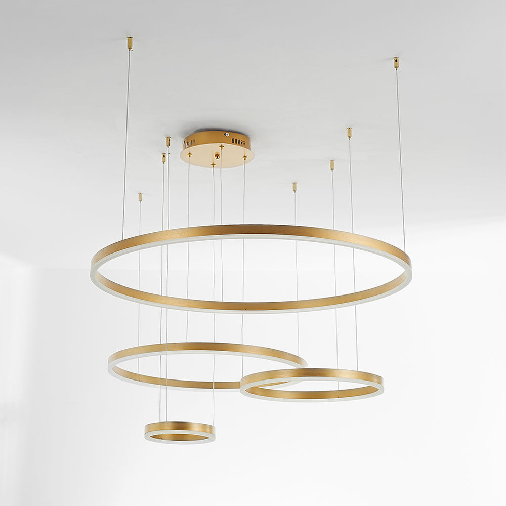 Stylish Metal Pendant Light Circle Design
