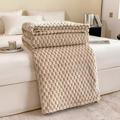 Plush Gray Throw Blanket Soft and Warm