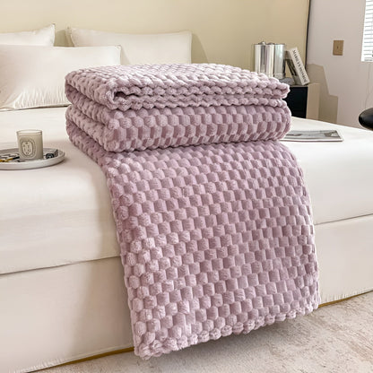 Plush Gray Throw Blanket Soft and Warm