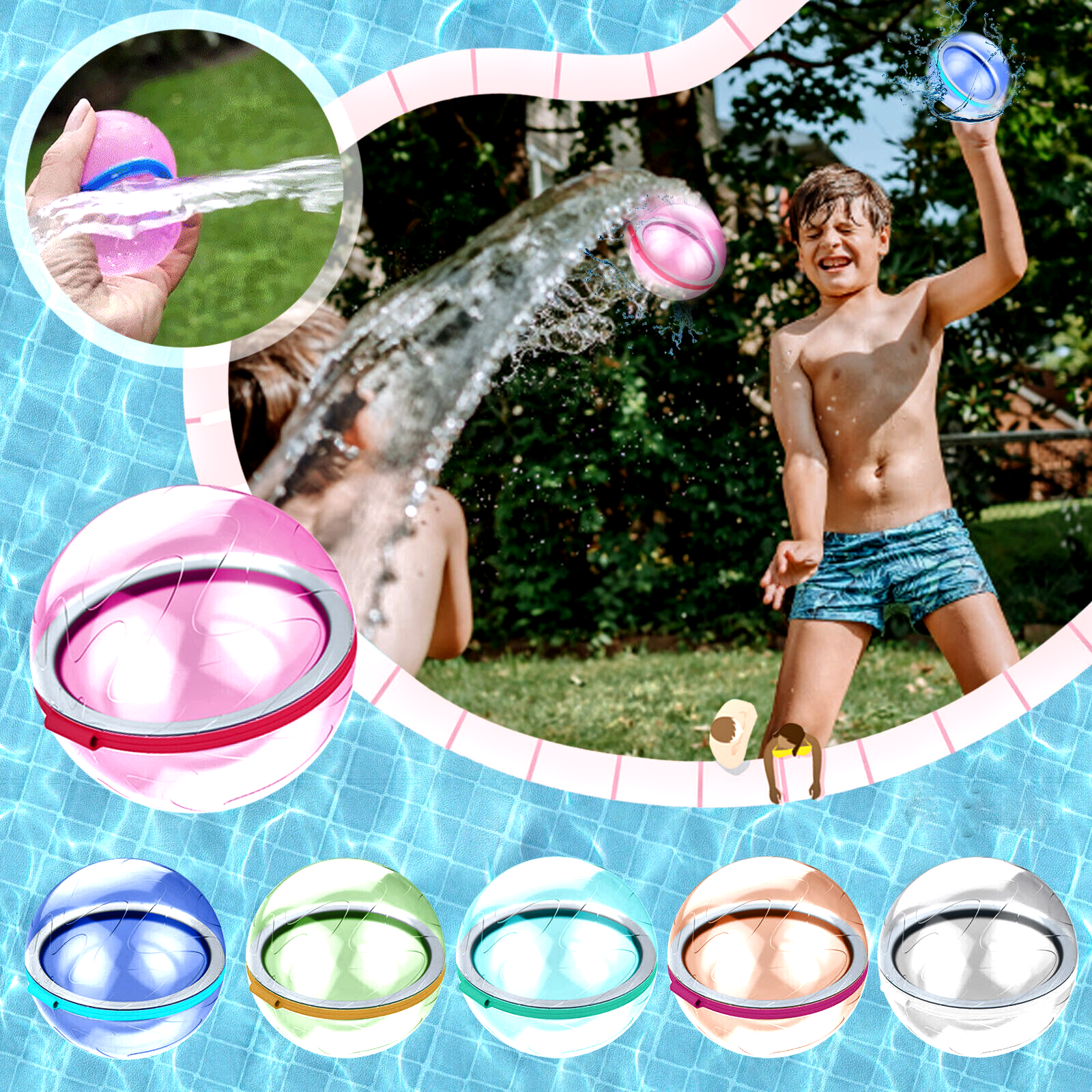 Refillable Summer Fun Water Bomb Set - Halri