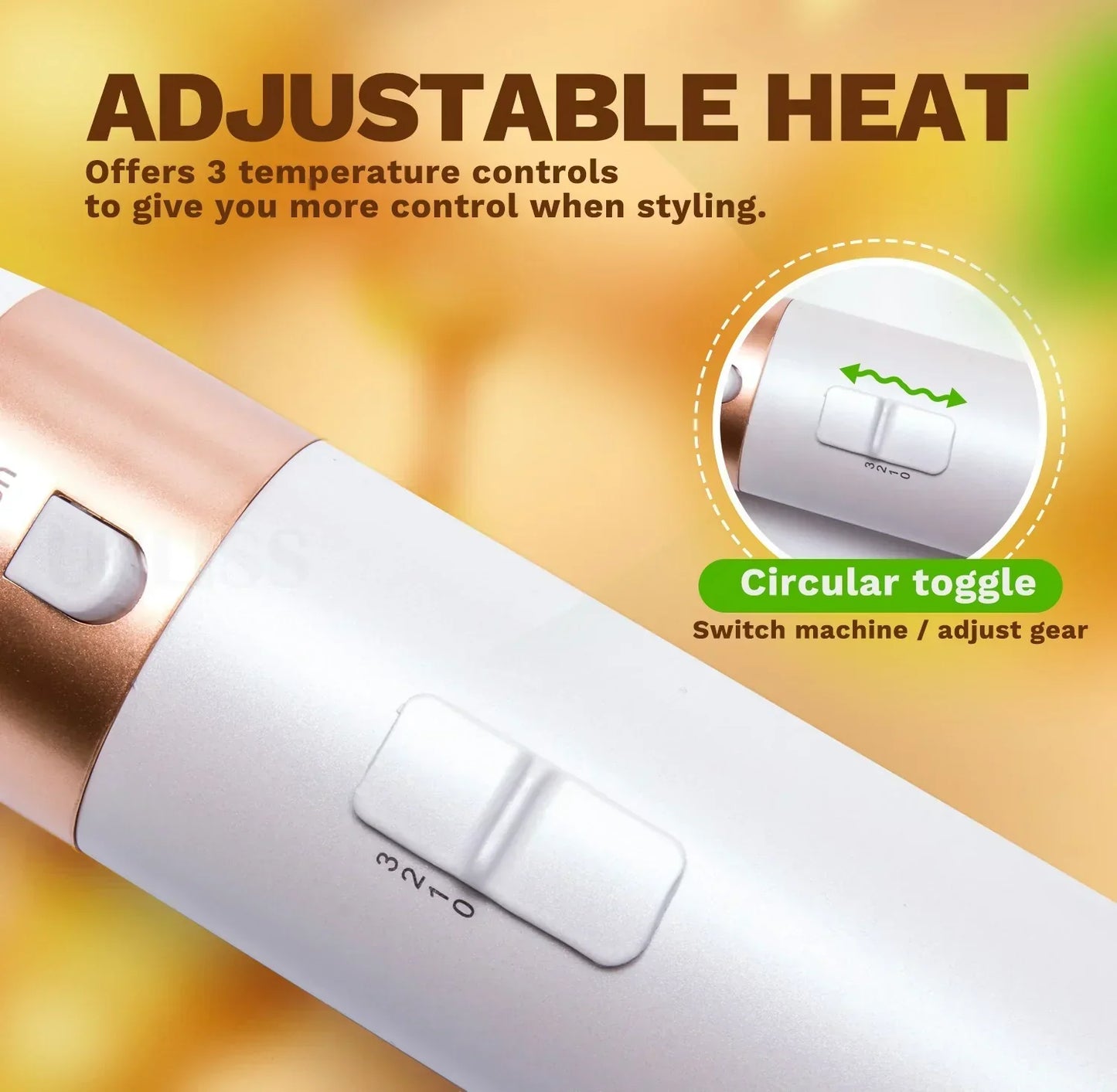 Premium 5-in-1 Hair Curler with Hot Air Brush & Dryer