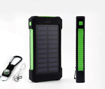 Portable Solar Charger Fast Dual USB Power Bank