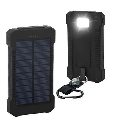 Portable Solar Charger Fast Dual USB Power Bank