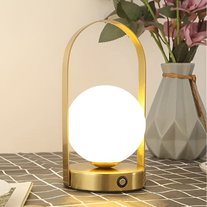 Wireless Rechargeable Touch Control Table Lamp – Modern Spherical Design 3